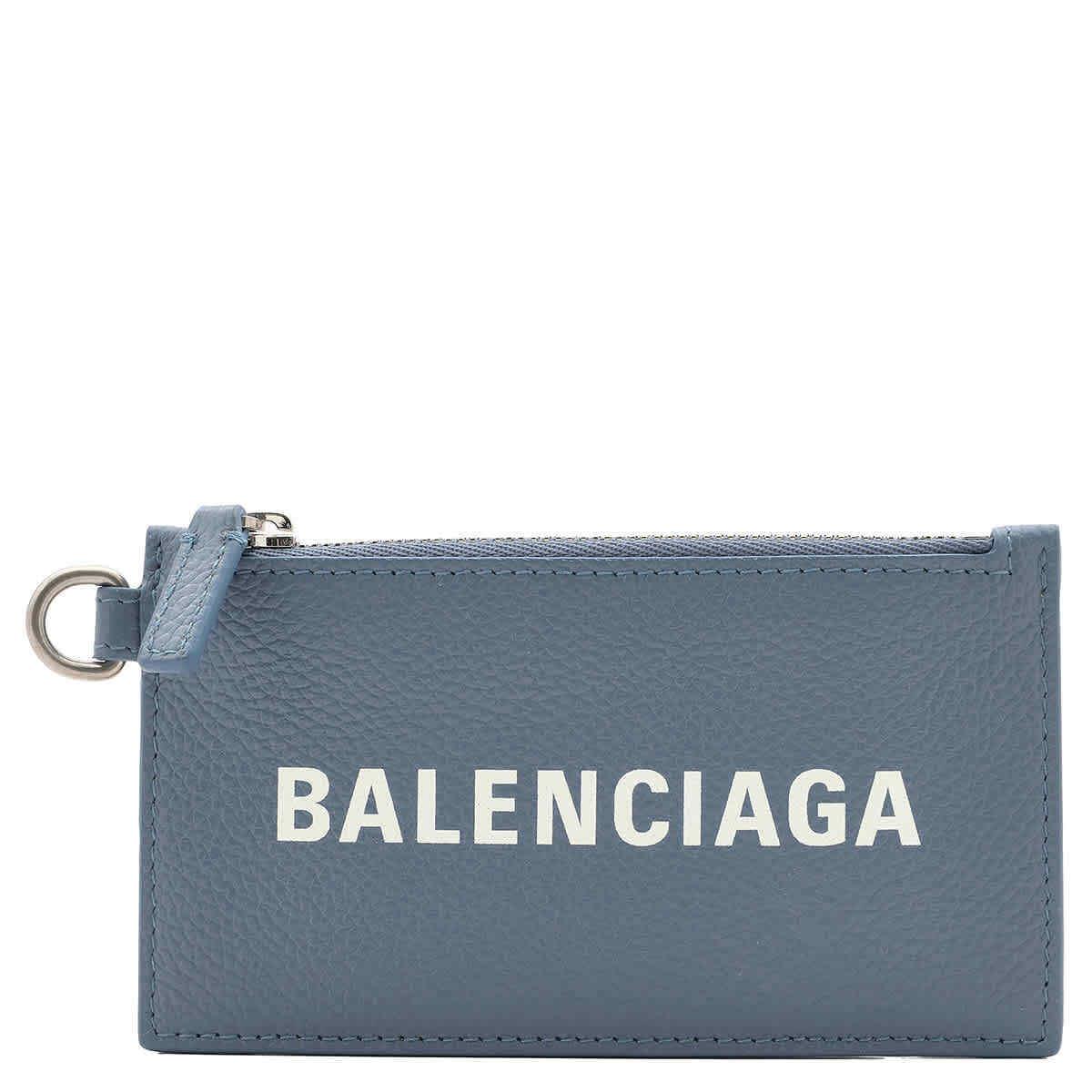 Balenciaga Grained Calfskin Cash Card Case On Keychain 5945481IZI34791