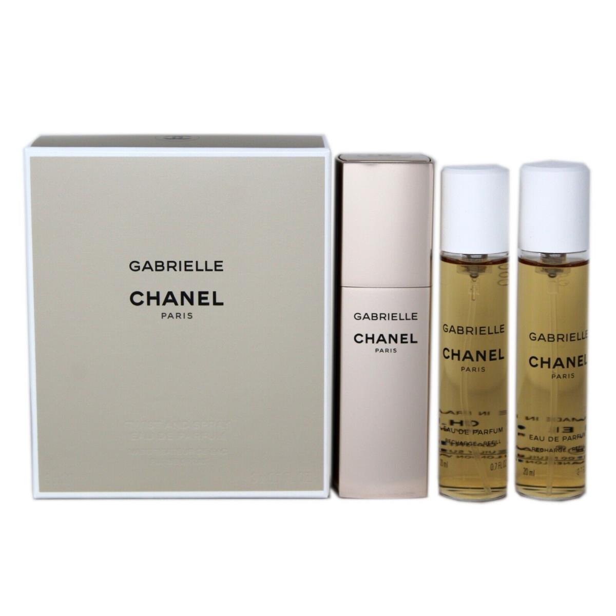 Chanel Gabrielle Twist and Spray Eau DE Parfum Purse Spray 3x20 ML/3x0.7 Fl.oz