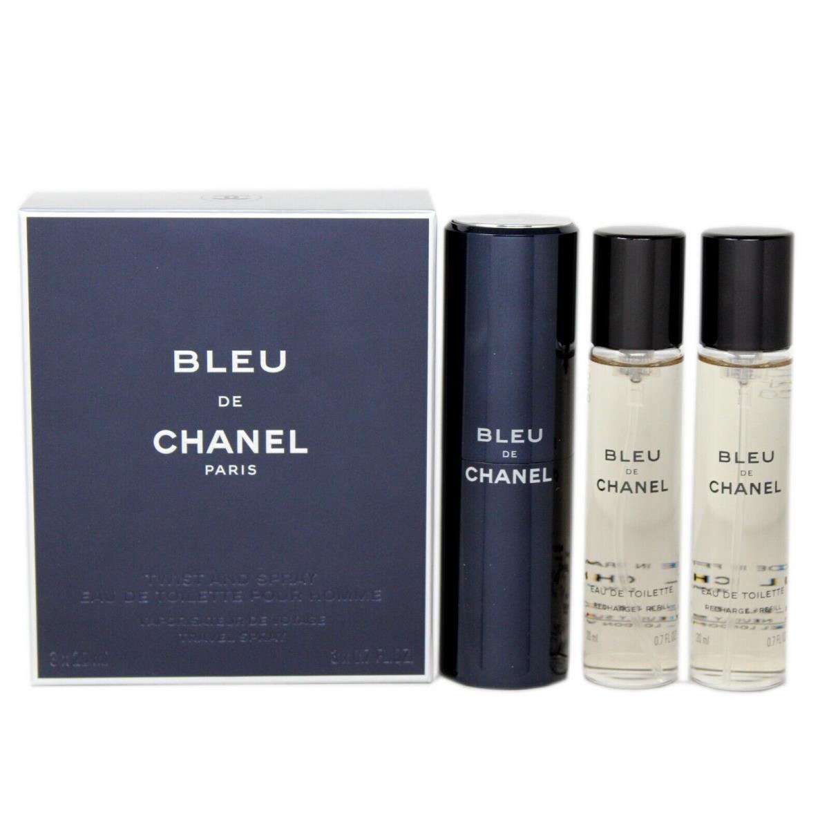 Chanel Bleu DE Chanel Twist and Spray Eau DE Toilette Travel Spray 3x20ML