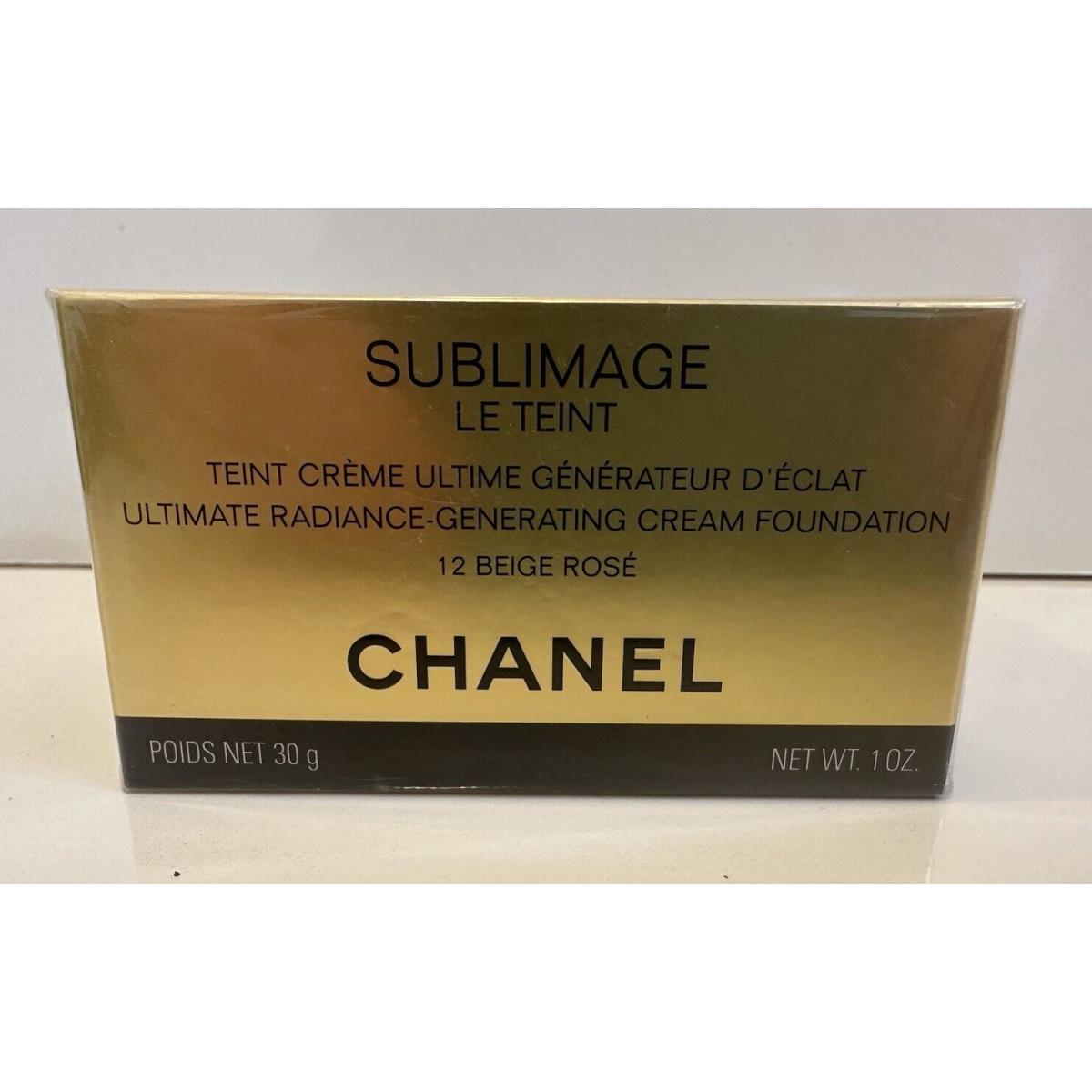 Chanel Sublimage LE Teint 1 oz Cream Foundation 12 Beige Rose