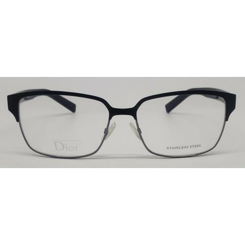 Dior Homme 0172 Black/gunmetal M6W Eyeglasses Frame 55-14-145 Italy RX