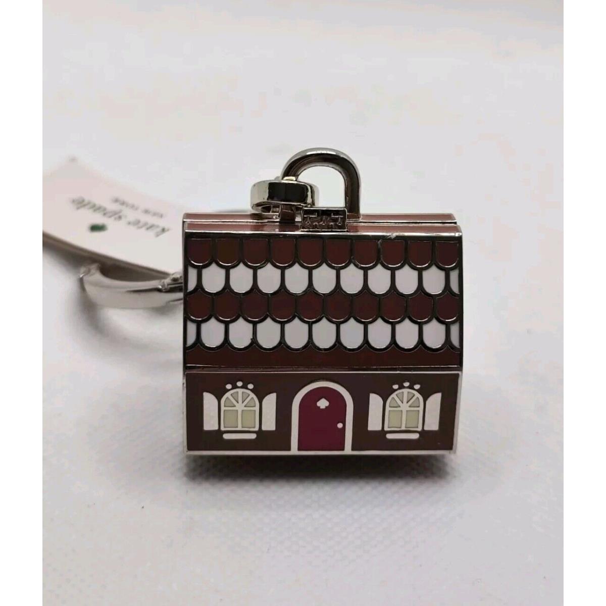 Kate Spade Novelty Gingerbread House Charm Key Chain Fob K9270