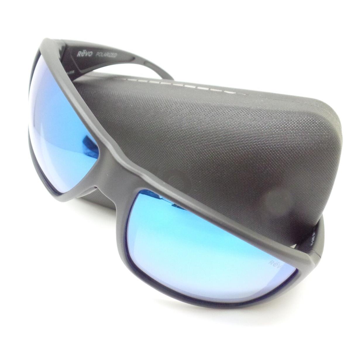 Revo Dune Matte Black Blue Sunglasses