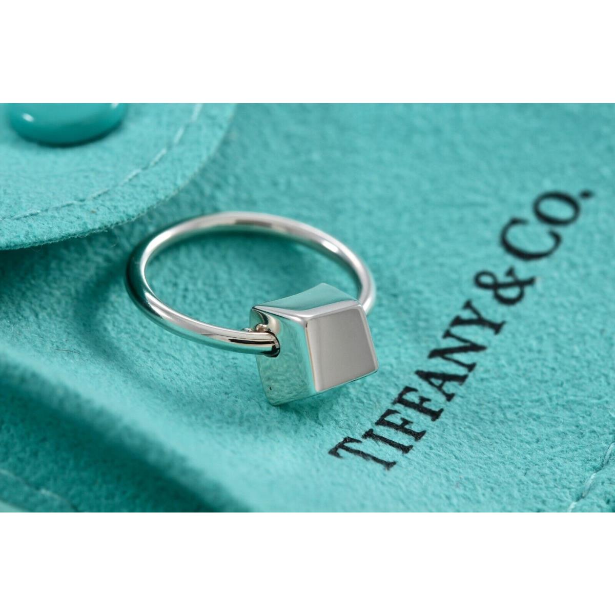 Tiffany Co. Silver Frank Gehry Torque Bead Rotating Ring Size 4 5 Available