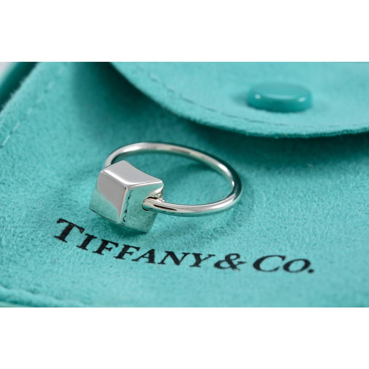 Tiffany Co. Silver Frank Gehry Torque Bead Rotating Ring Size 4 5 Available 5