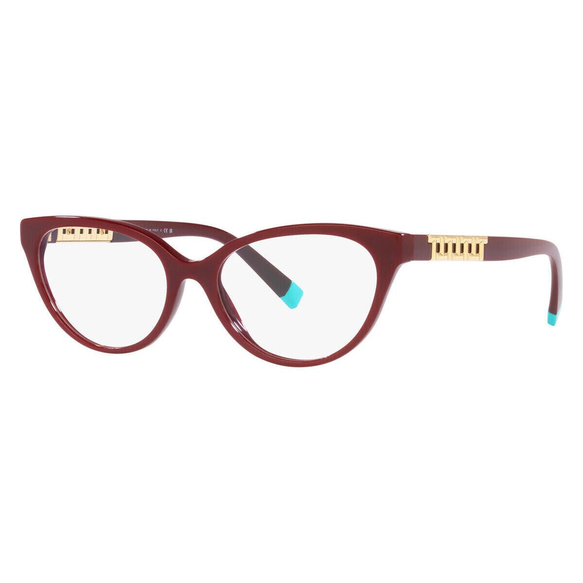 Tiffany Co. Eyeglasses TF 2226 8353 Burgundy Women`s Optical Frame 54-16-140