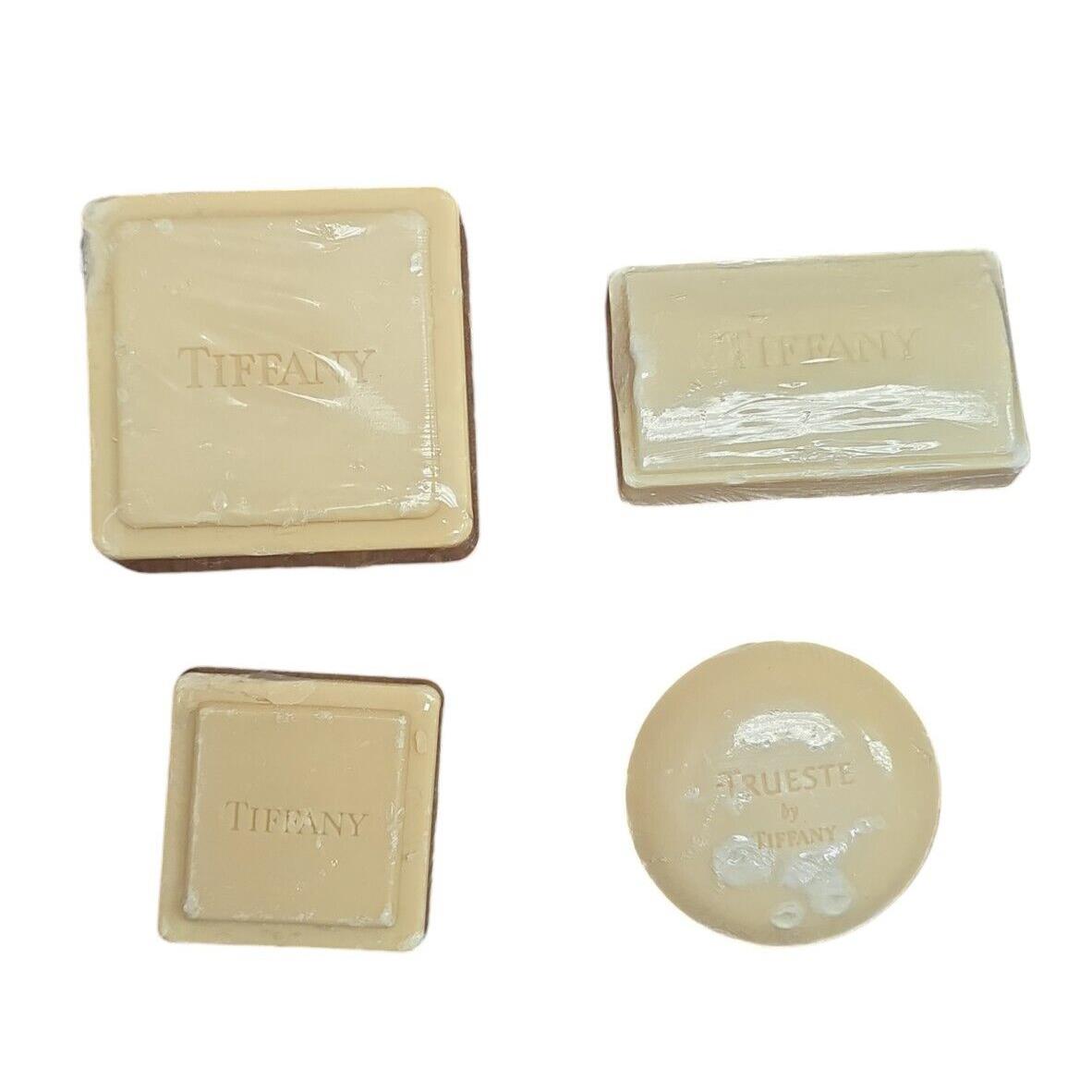 Lot of 4 Tiffany Perfumed Bar Soap Different Sizes