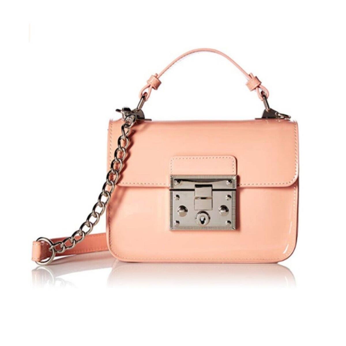 Steve Madden Bevie Blush Crossbody Handbag with Push Lock Closure