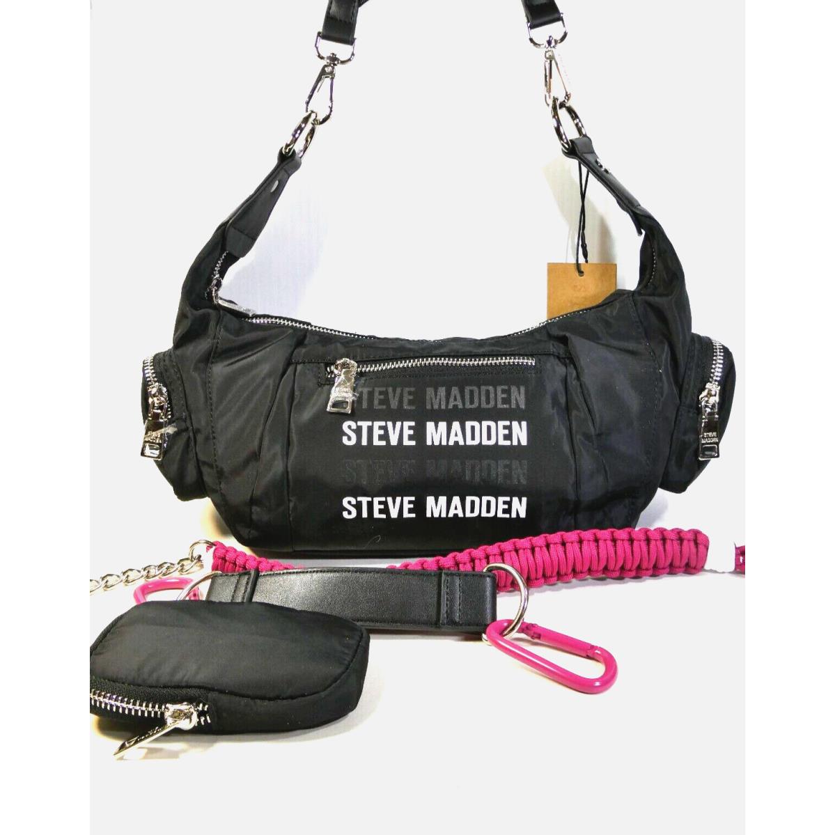 Cool Steve Madden Ballie Crossbody Bag +extra Straps Pouch Side Pockets