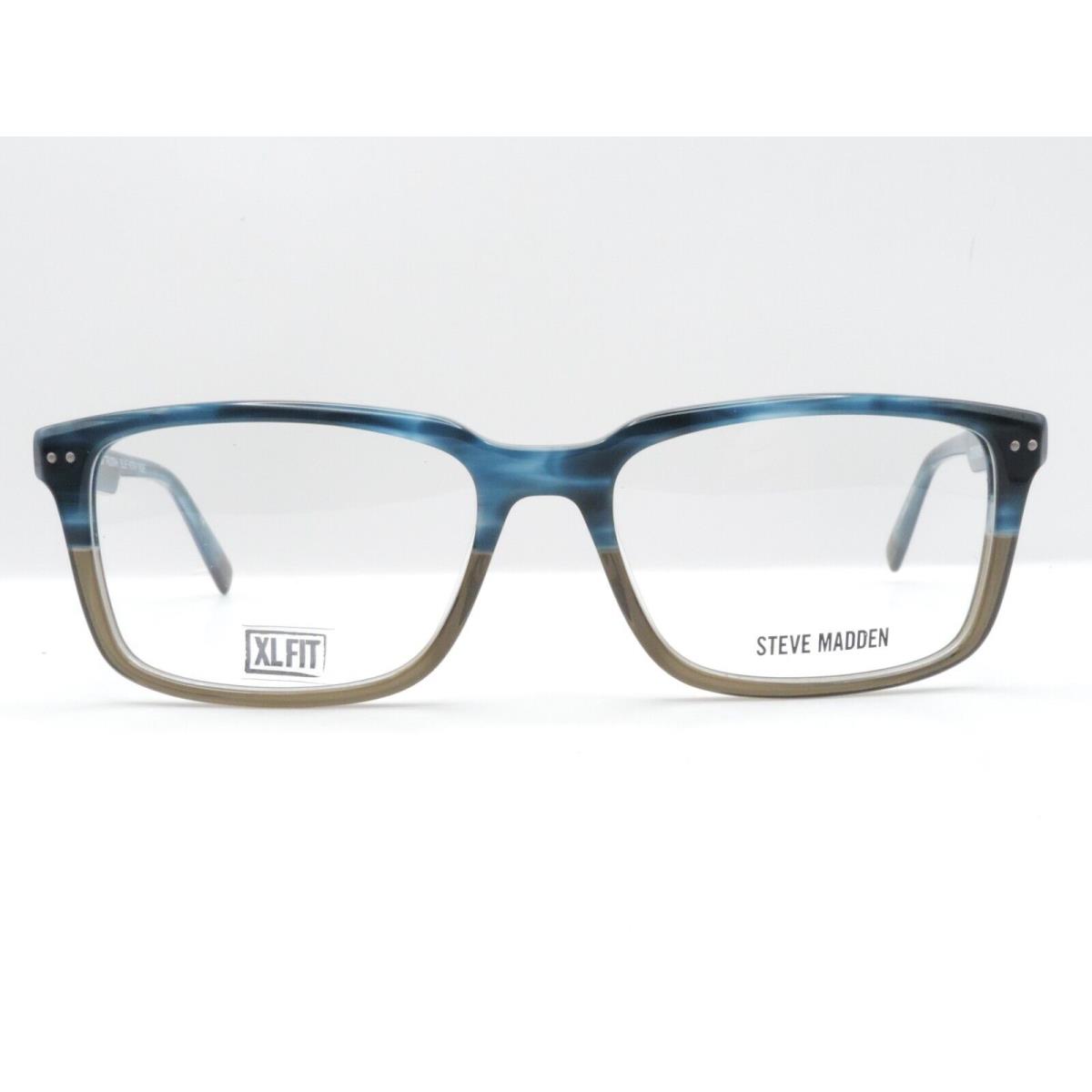 Steve Madden Clearvision SM Troopah Eyeglass Frames Blue Horn Fade 58-18-150