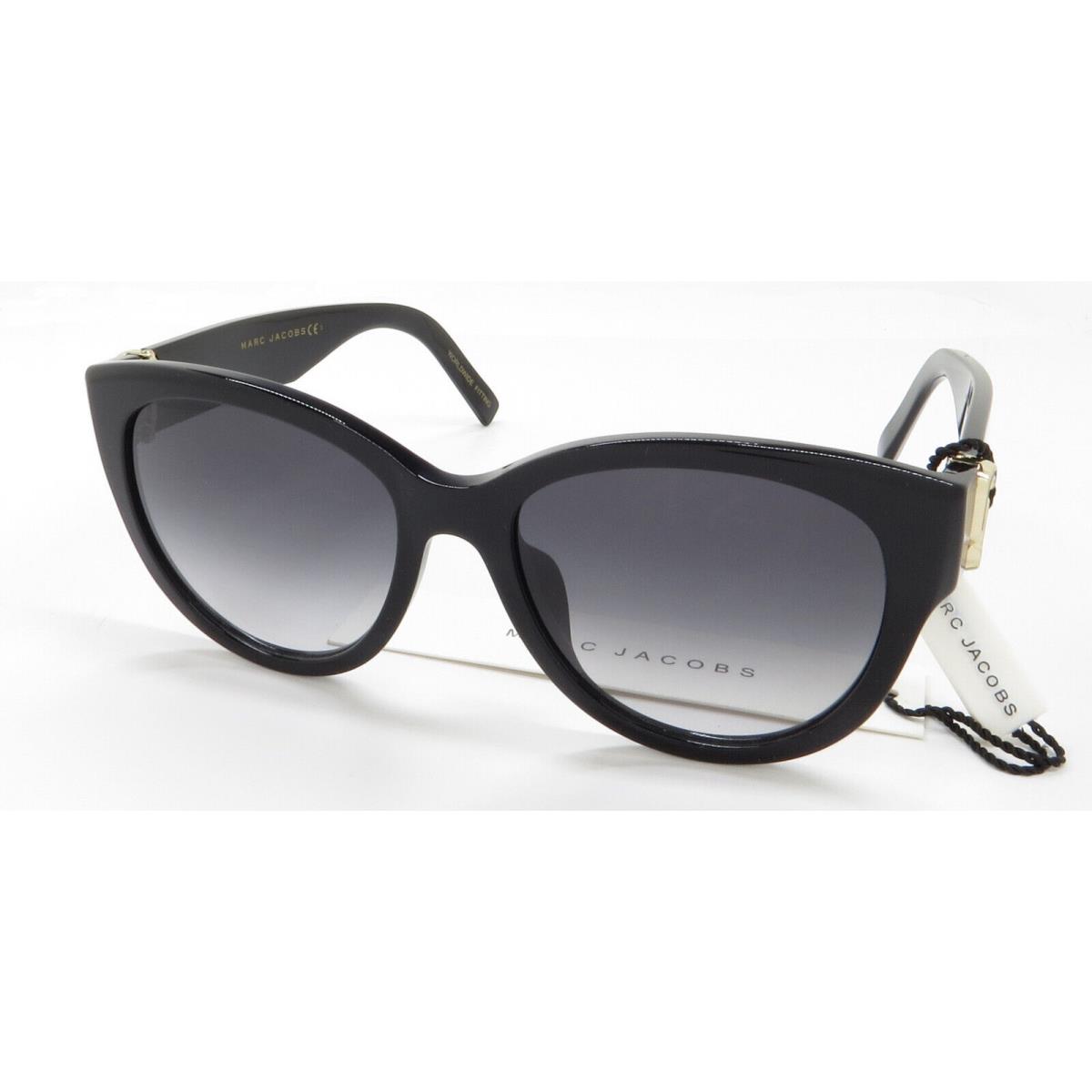 Marc Jacobs Sunglasses Marc 181/S 80790 Gloss Black Dark Grey Gradient Lenses