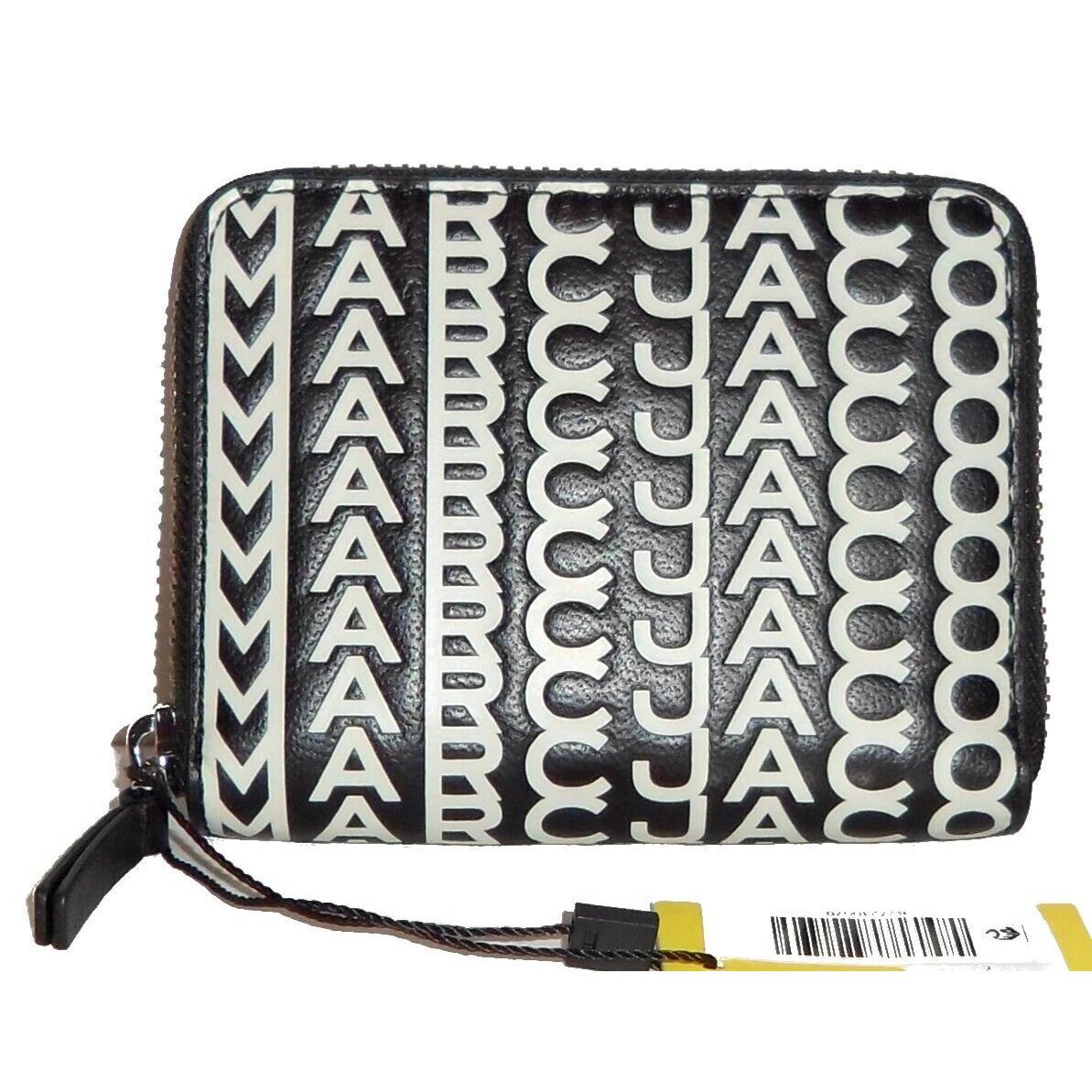 Marc Jacobs Black Multi Leather Zip-around Small Wallet