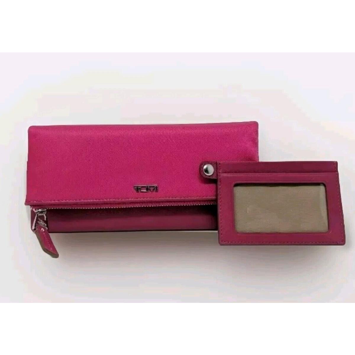 Tumi Voyageur Slg Flap Continental Wallet Pink 93901PNK