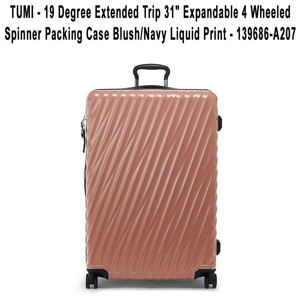 Tumi 19 Degree Extd Trip Exp 4-Wh Pckg Case Blush Pink Navy Liquid - 139686-A207