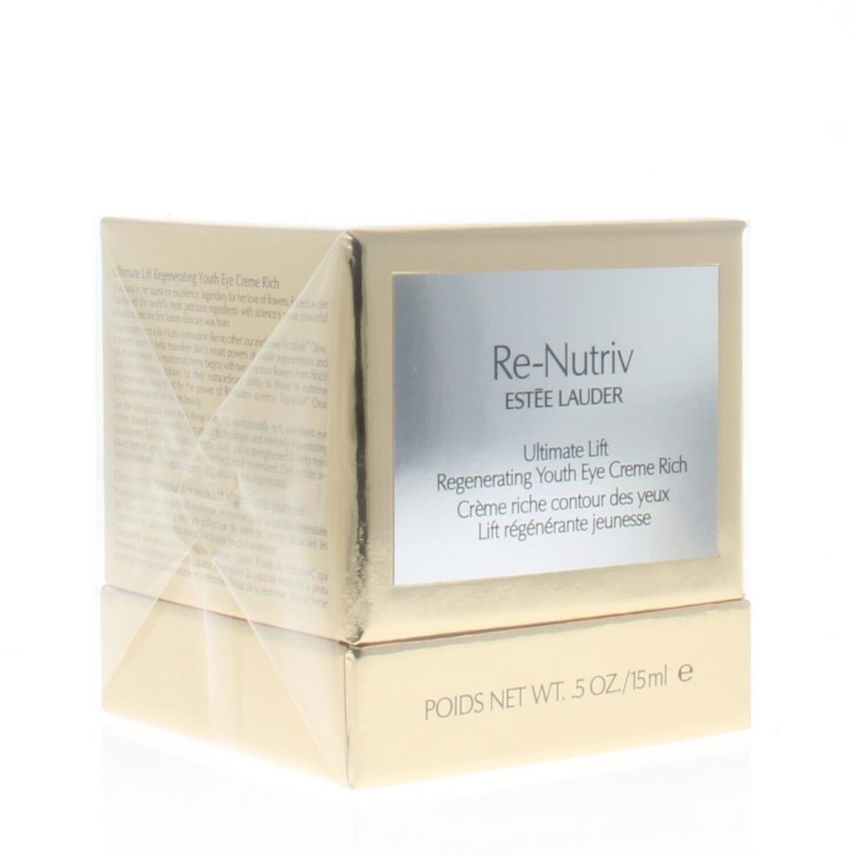 Estee Lauder Re-nutriv Ultimate Lift Regenerating Youth Eye Creme Rich 0.5oz