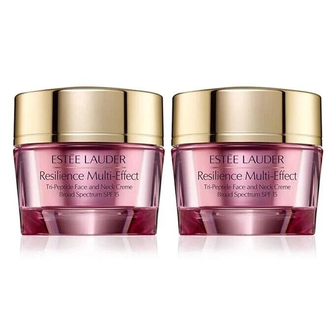 2x Estee Lauder Resilience Multi-effect Tri-peptide Creme Spf 15 1 Oz /30ml Ea