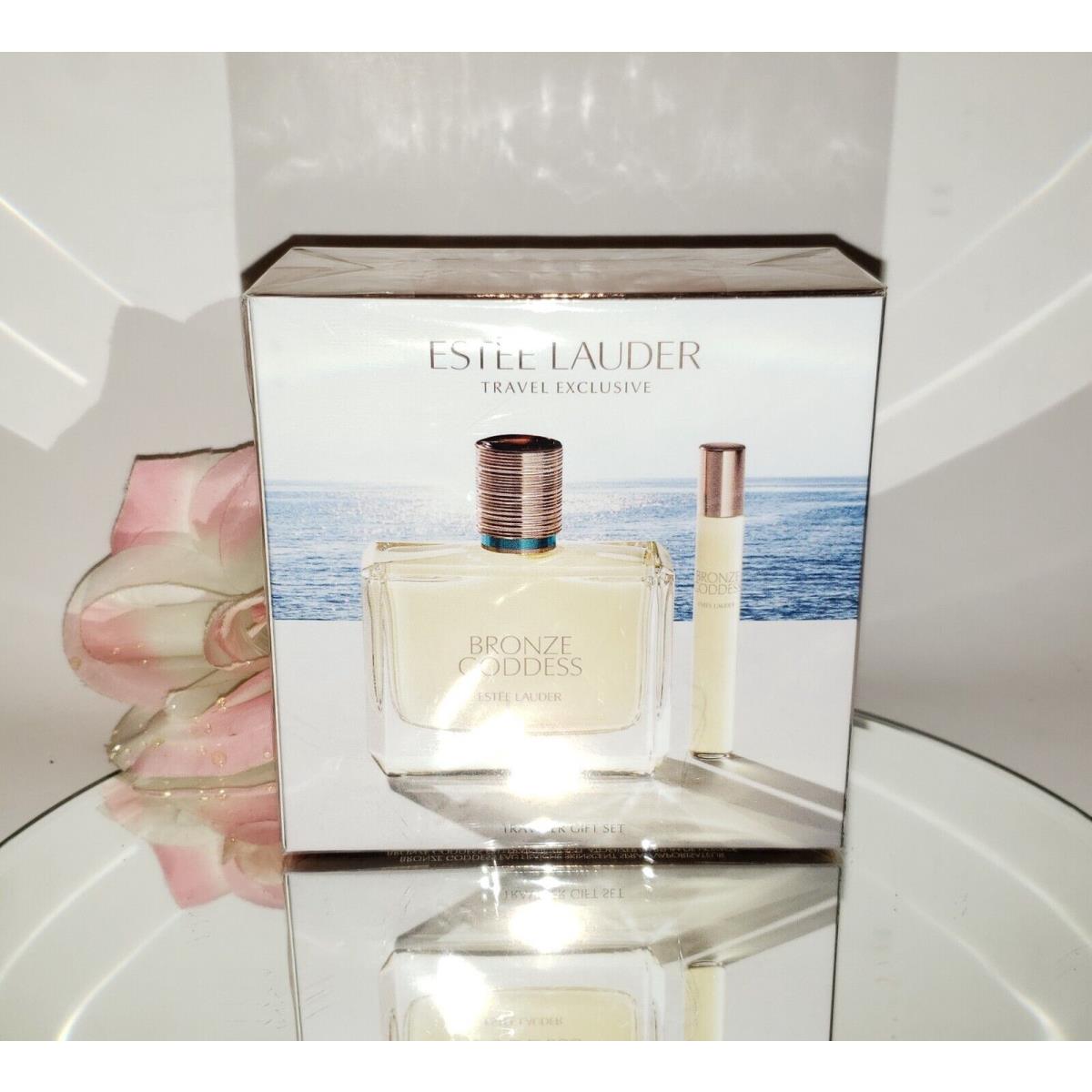 Estee Lauder Bronze Goddess Eau Fraiche Skinscent Parfum 3.4oz + Travel Spray