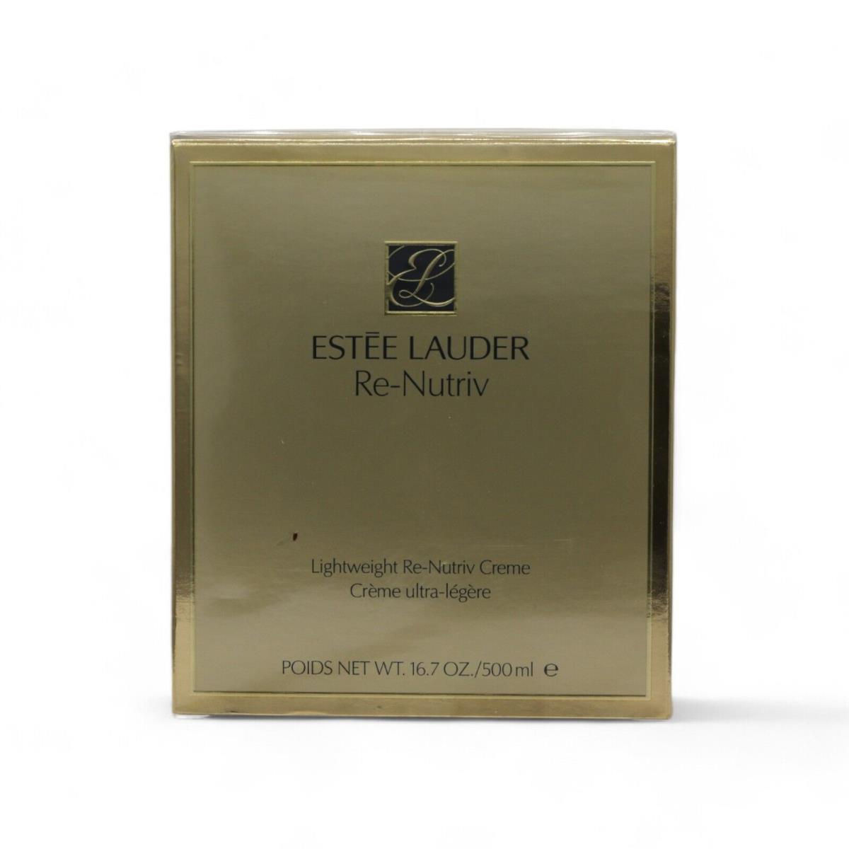 Estee Lauder Re-nutriv Lightweight Creme - 16.7 oz / 500 ml Full Size