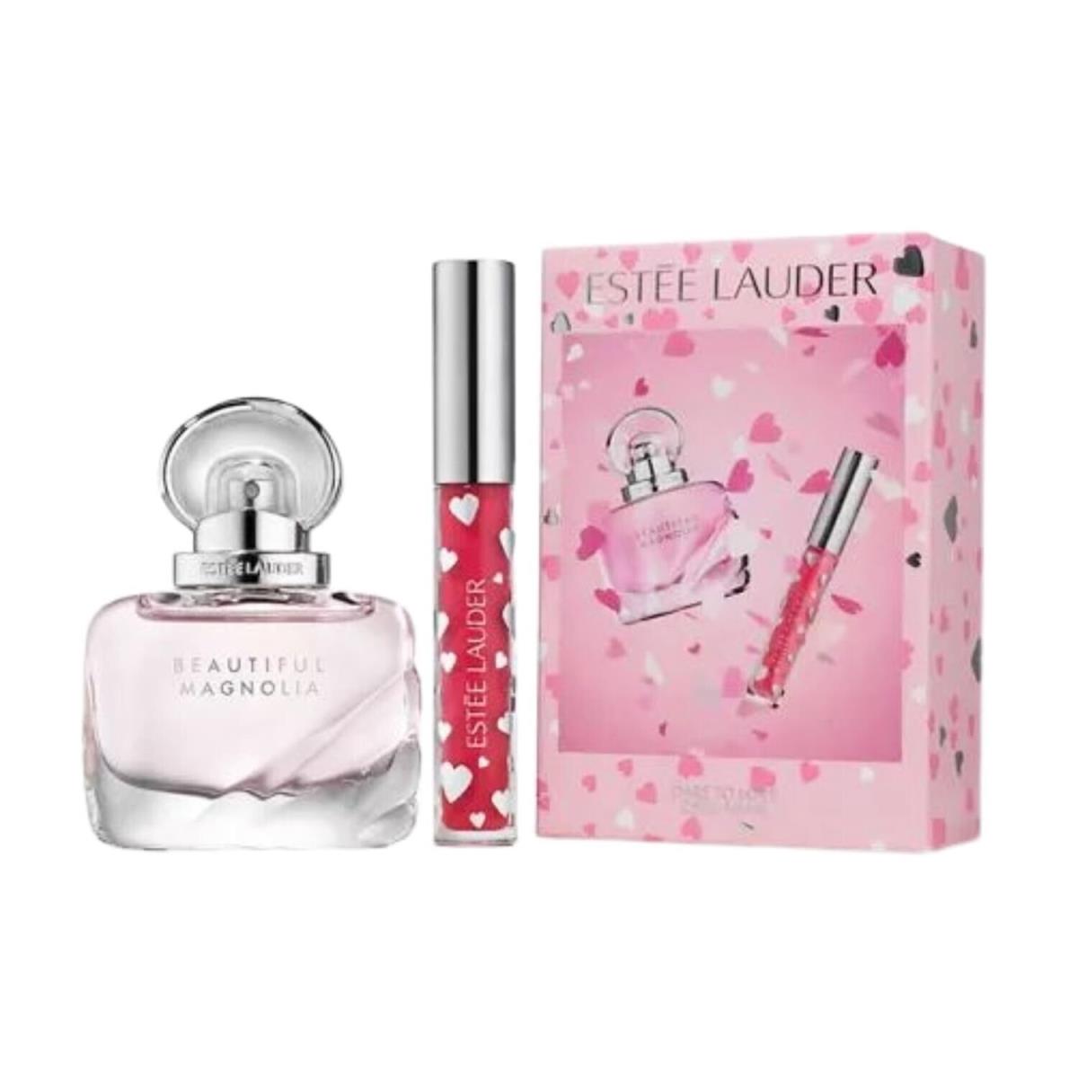 Estee Lauder Beautiful Magnolia 1.0 oz Daring Love Full Size Gloss Gift Set Kit