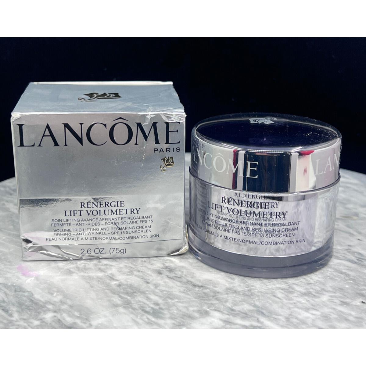 Lancome Renergie Lift Volumetry Firming Anti Wrinkle SPF15 2.6oz Damage Box