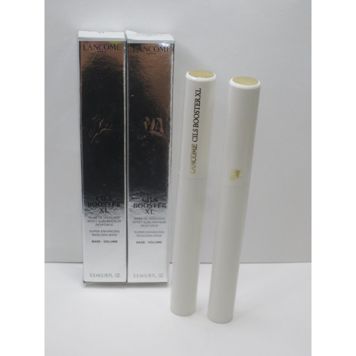 Lancome Cils Booster XL Super-enhancing Mascara Base 0.18 OZ Boxed Lot OF 2