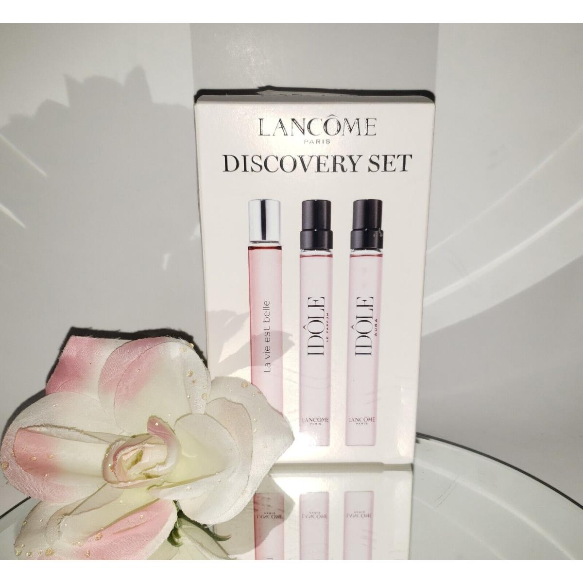 Lancome Travel Parfum Edp Spray Trio 3pc Set La Vie Est Belle Idole Aura 3x 10ml