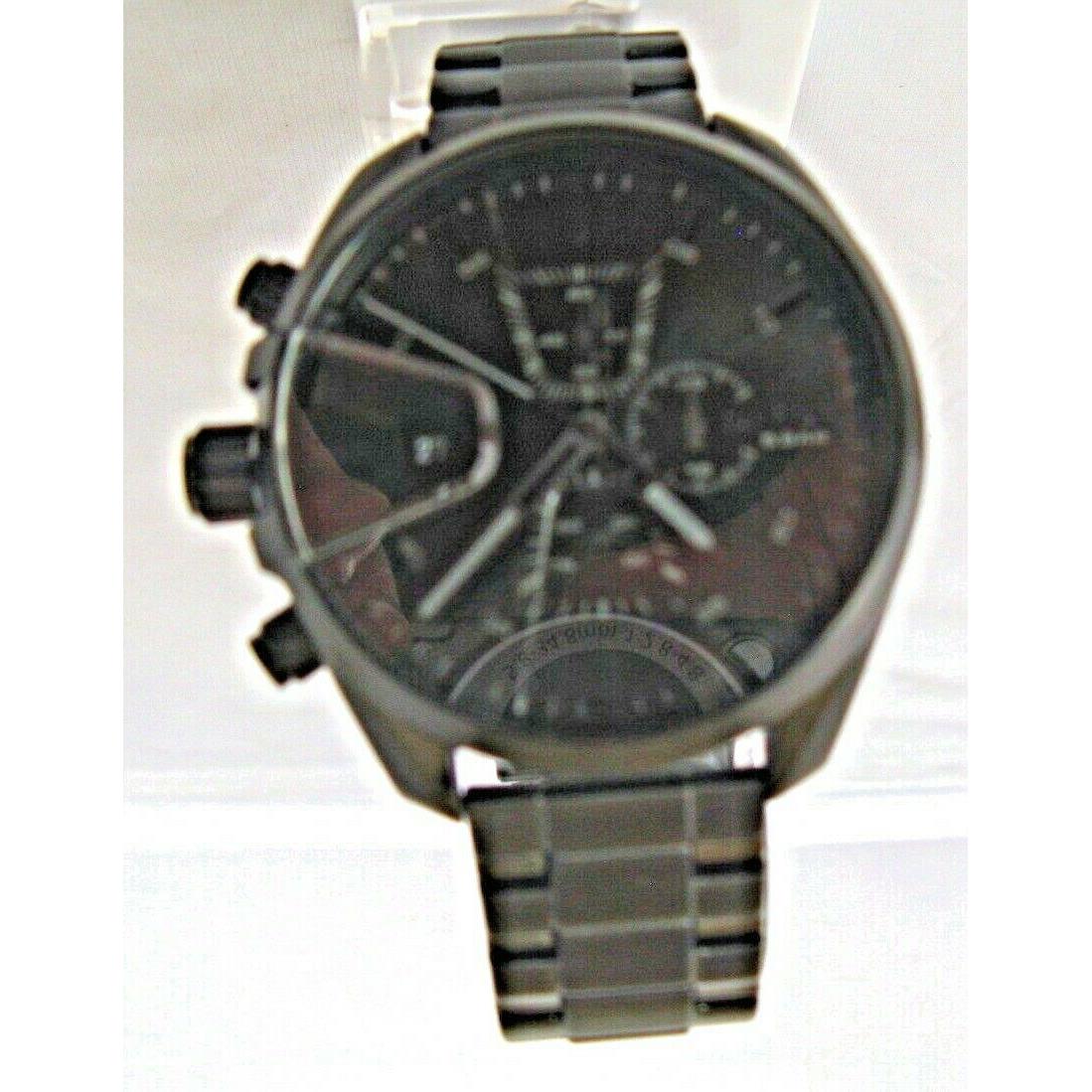 Diesel Men`s MS9 Chronograph Black Stainless Steel Watch - DZ4537