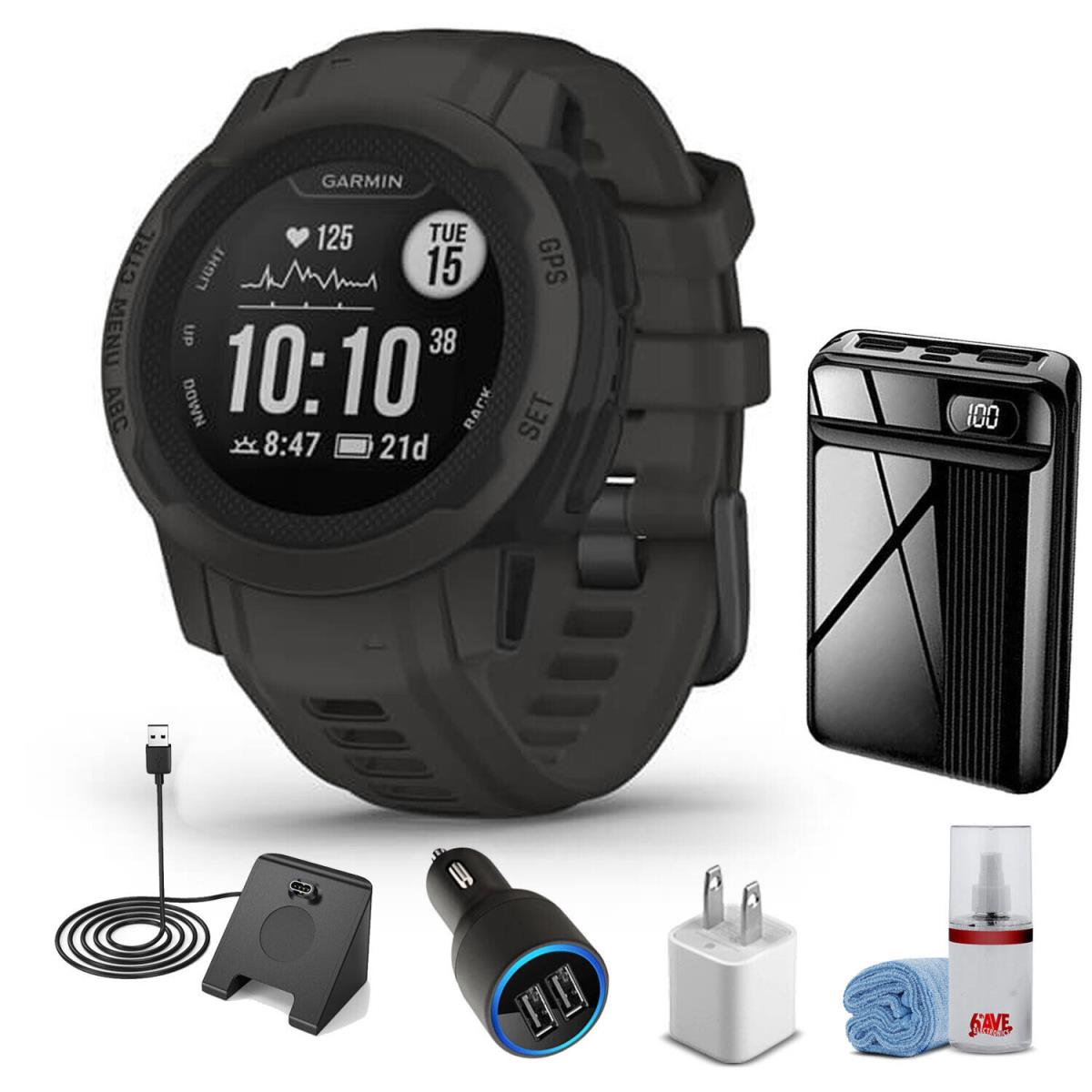 Garmin Instinct 2S - Standard Edition-graphite with Pro Accessory Kit