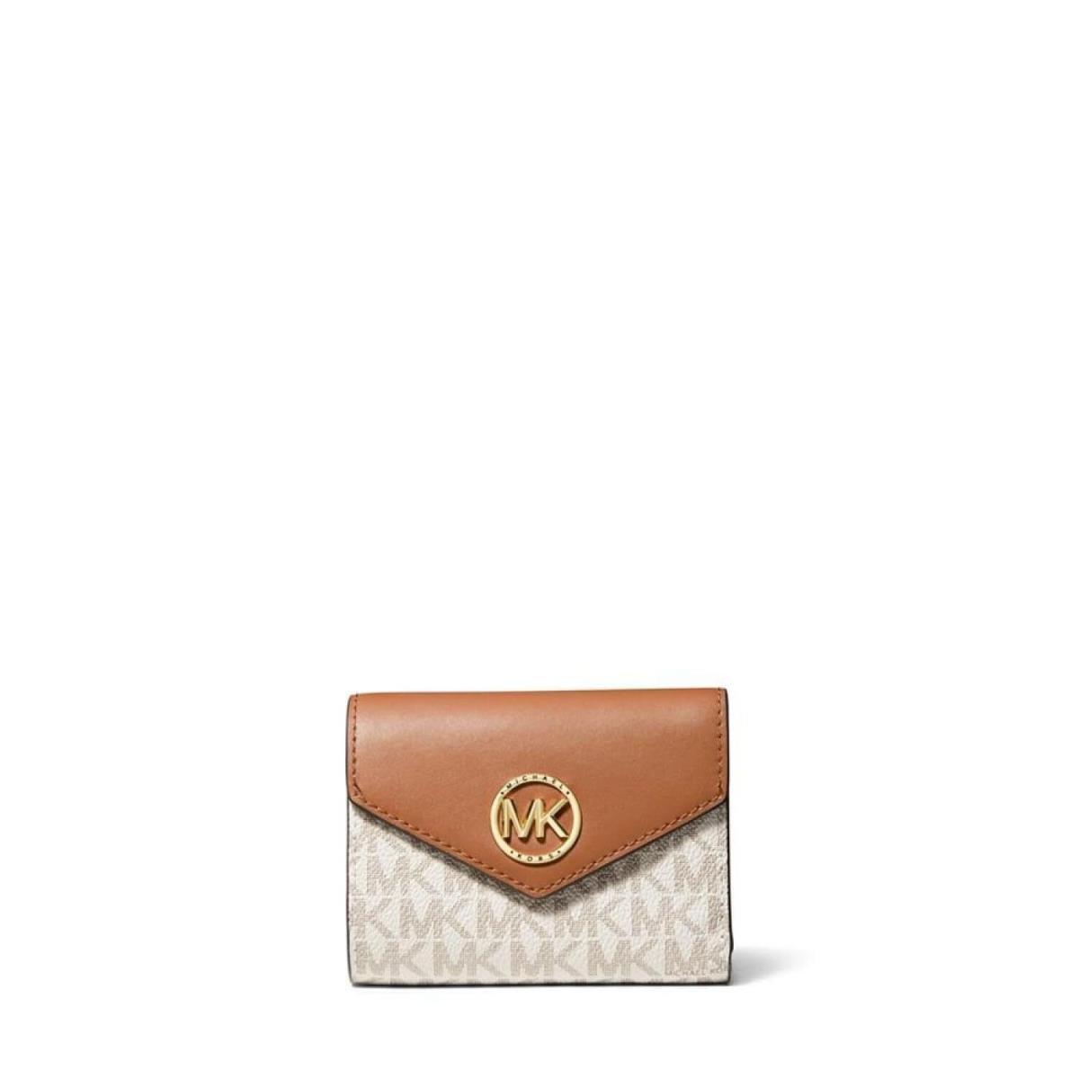 Michael Kors Carmen Medium Envelope Trifold Brown/acorn One Size