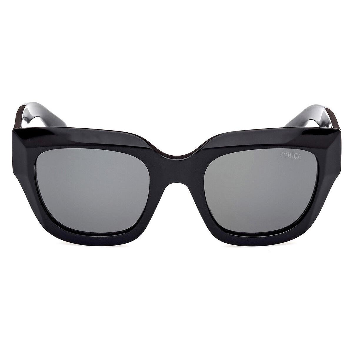 Emilio Pucci EP0215 Sunglasses Women Shiny Black 51mm