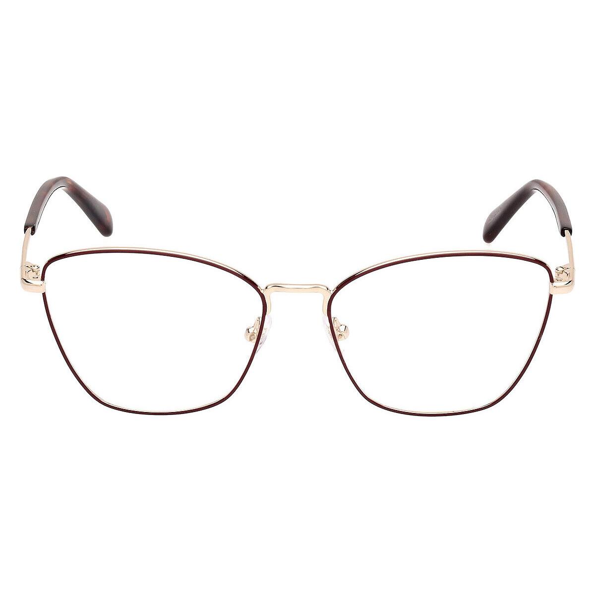 Emilio Pucci EP5243 Eyeglasses Women Shiny Pale Gold 54mm - Frame: Shiny Pale Gold, Lens: Demo