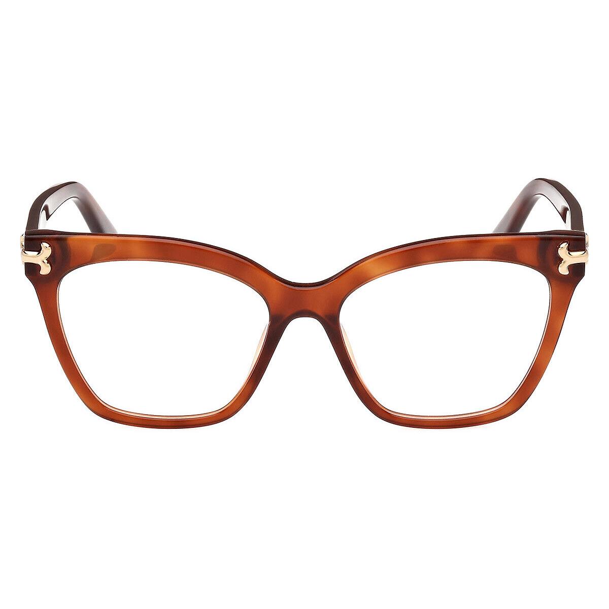 Emilio Pucci EP5235 Eyeglasses Women Blonde Havana 54mm - Frame: Blonde Havana, Lens: Demo