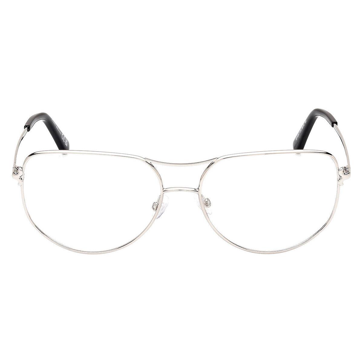 Emilio Pucci EP5247 Eyeglasses Women Shiny Palladium 59mm - Frame: Shiny Palladium, Lens: Demo