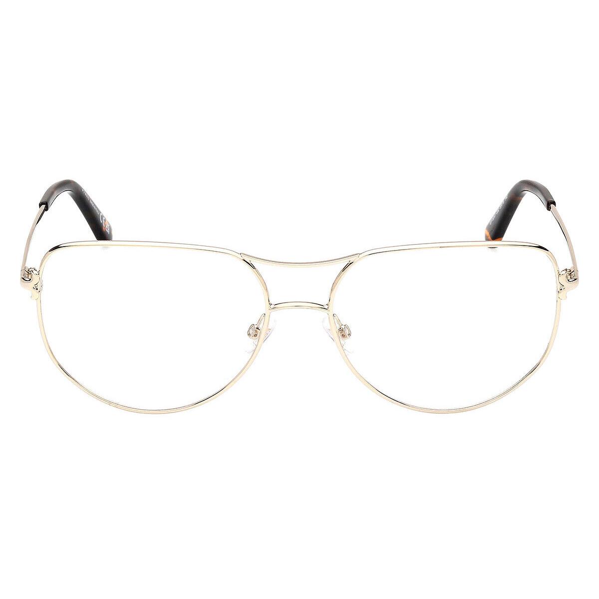 Emilio Pucci EP5247 Eyeglasses Women Shiny Pale Gold 59mm - Frame: Shiny Pale Gold, Lens: Demo