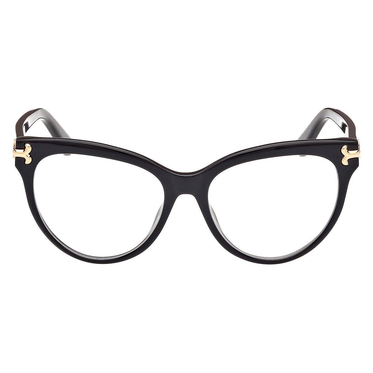 Emilio Pucci EP5245 Eyeglasses Women Shiny Black 53mm