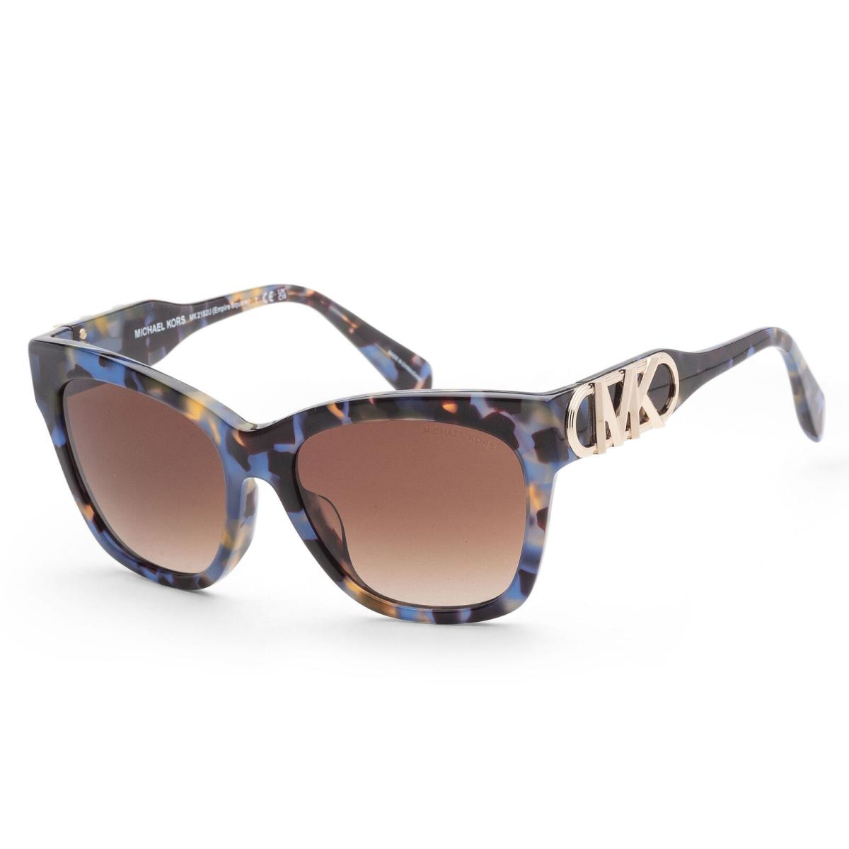 Michael Kors Women`s Empire 55mm Bright Blue Tort Sunglasses MK2182U-395213-55