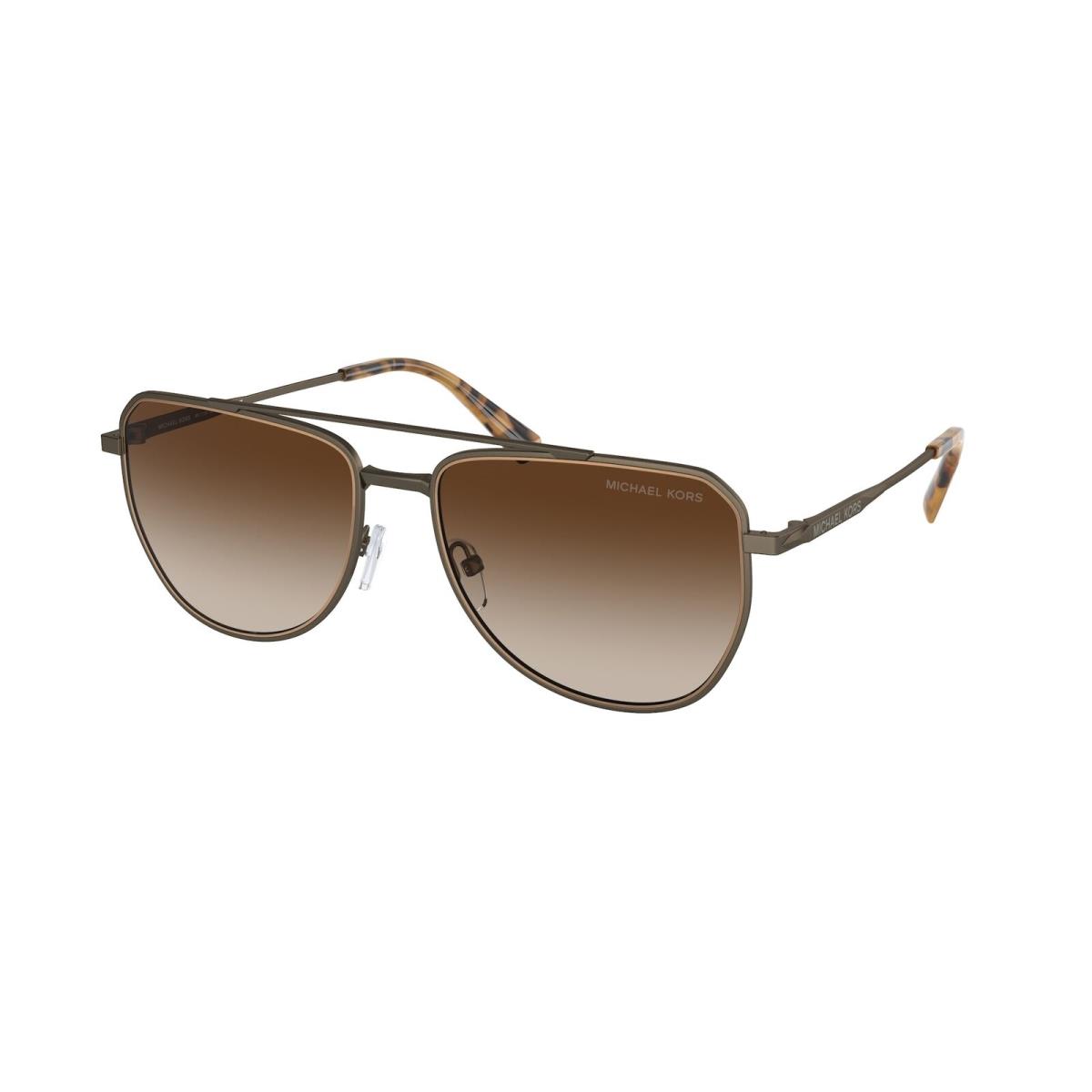 Michael Kors MK1155 100113 Whistler Matte Husk Brown Grad 58 mm Men`s Sunglasses