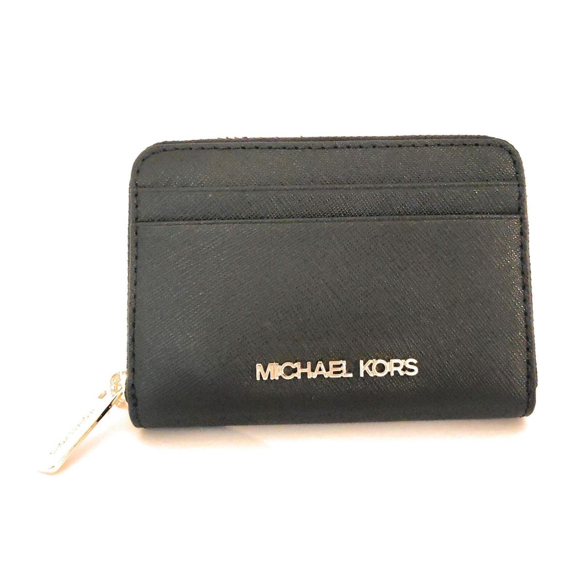 Michael Kors Jet Wallet Set Black Leather 12 x 8 x 2.5 cm