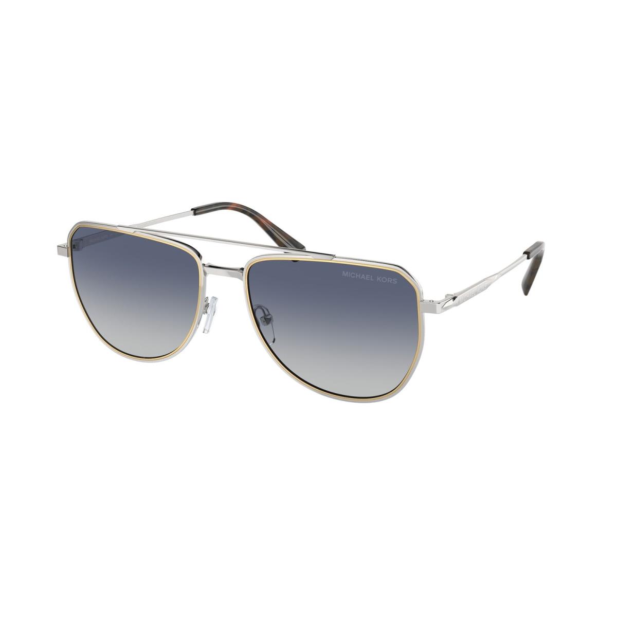 Michael Kors MK1155 18934L Whistler Silver Blue Gradient 58 mm Men`s Sunglasses