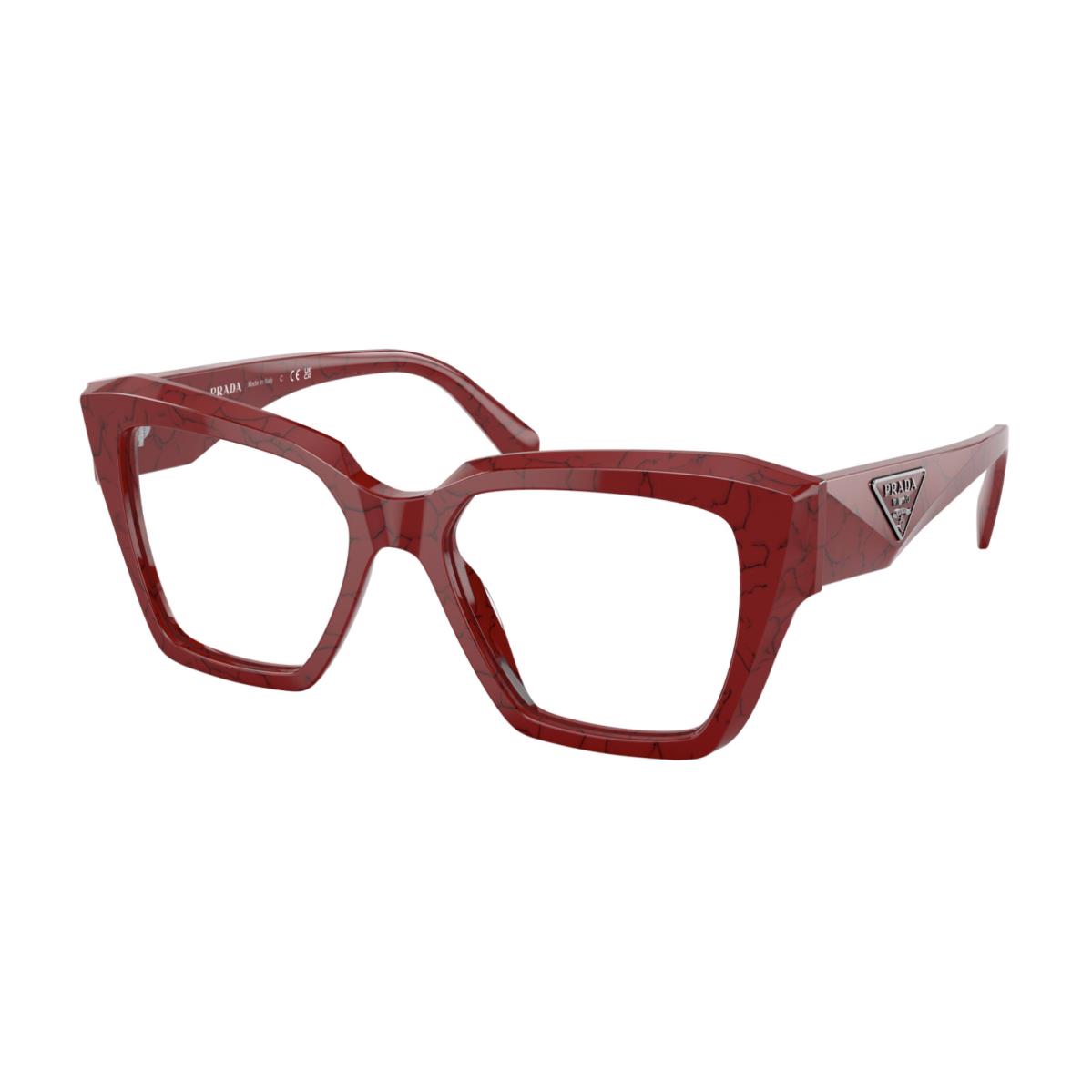 Prada Reading Glasses Vpr 09Z 15D-1O1 51-17 140 Red Marble Frames Readers