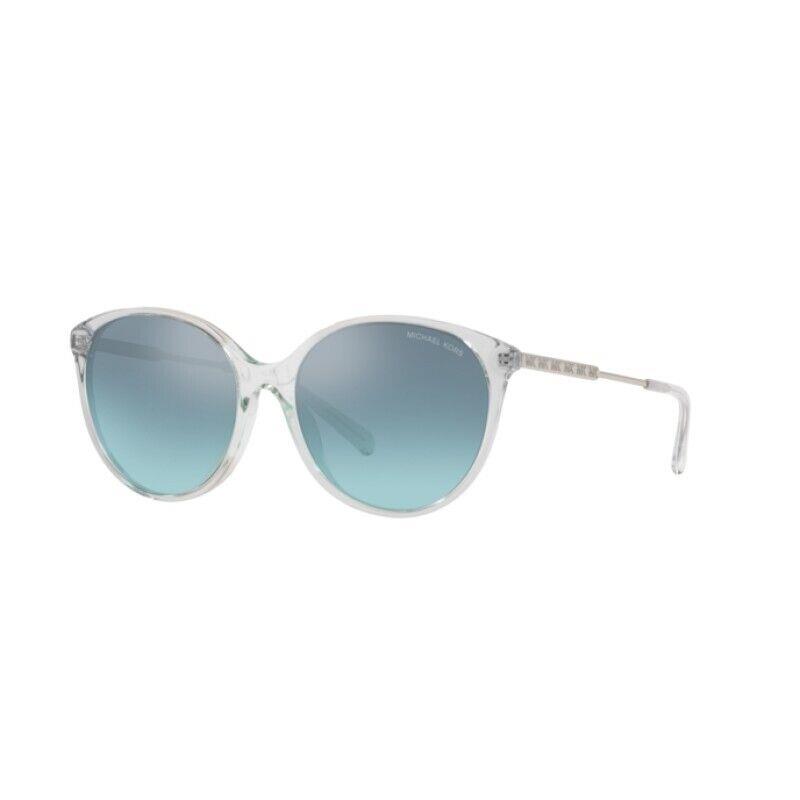 Michael Kors Women`s Cruz Bay Gradient Round 56mm Sunglasses Turquoise Blue