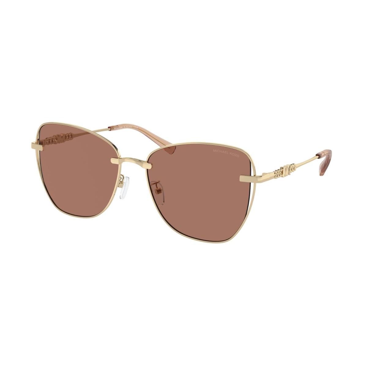 Michael Kors MK1158D 101403 Beijing Shiny Gold Brown 59 mm Women`s Sunglasses