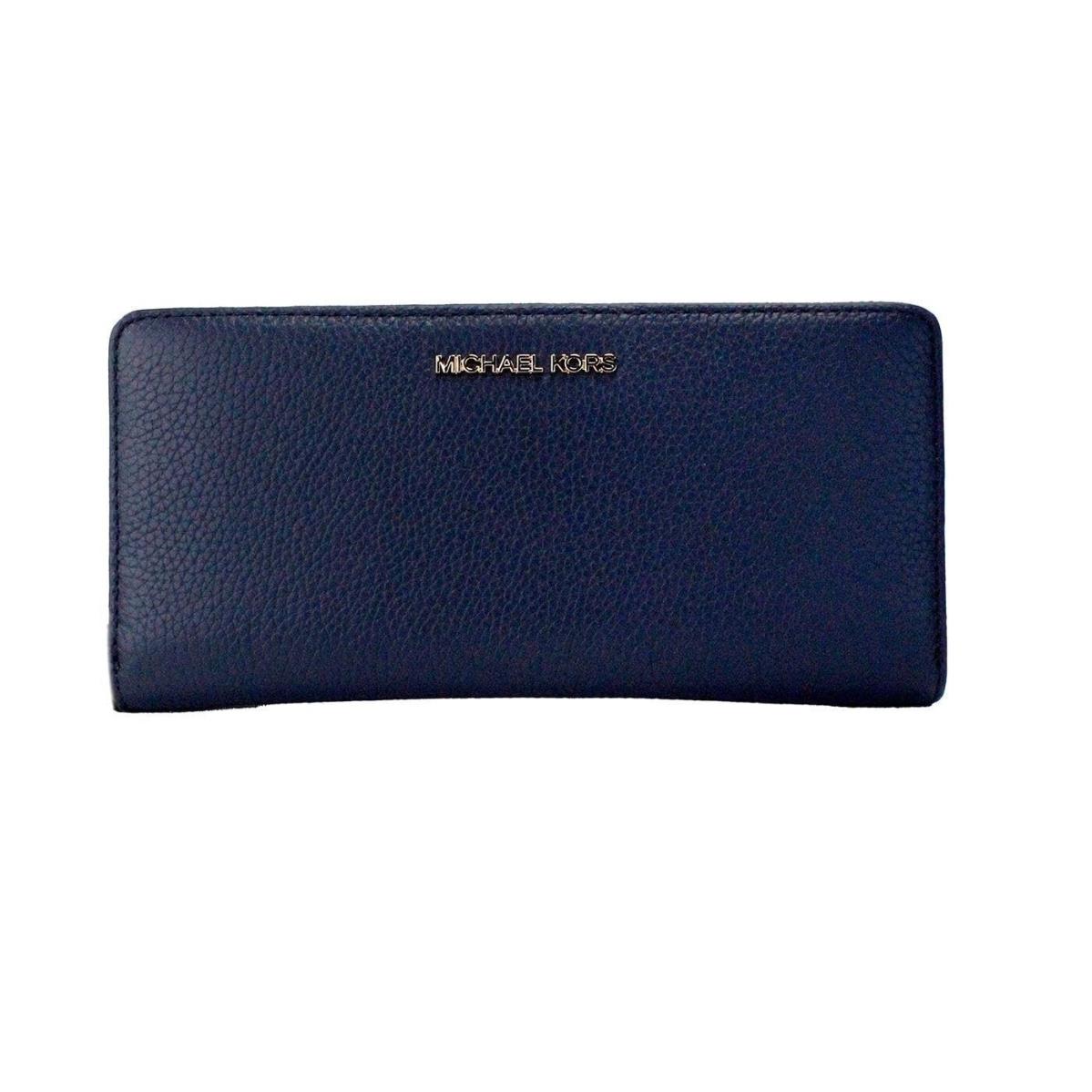 Michael Kors Contiental Wallet Navy Gold