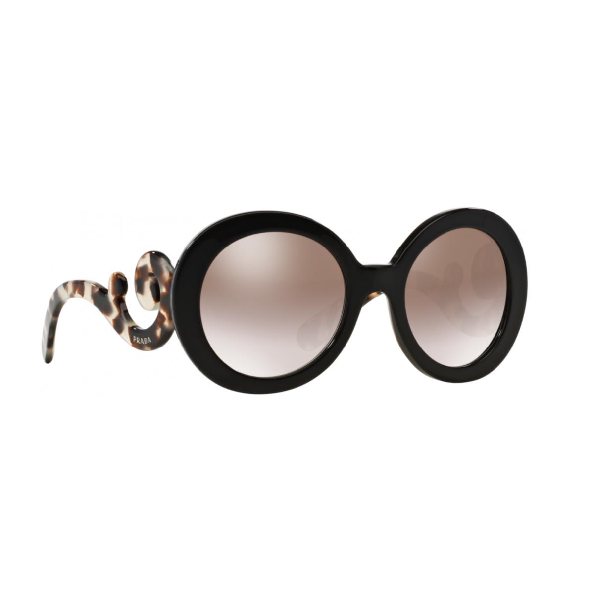 Prada SPR27N UAO-4O0 55mm Brown Cream Havana Baroque Sunglasses Italy - Frame: Brown, Lens: Brown