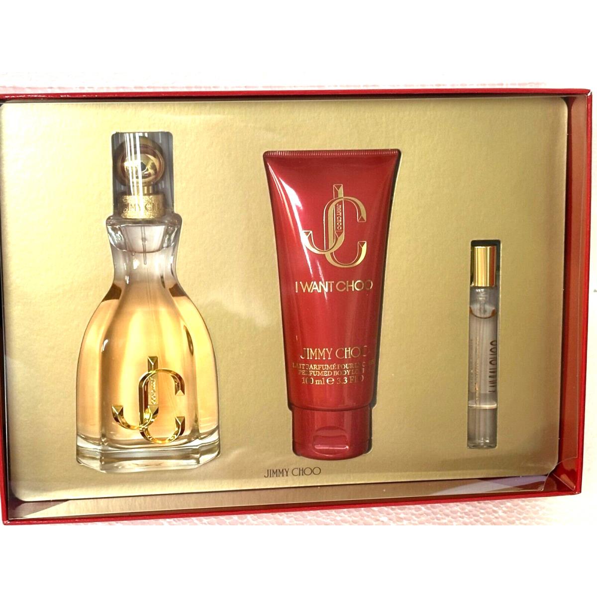 I Want Choo Jimmy Choo Gift Set 3.3 oz Edp SP +0.25oz Edp Sp+ 3.3.Oz BL