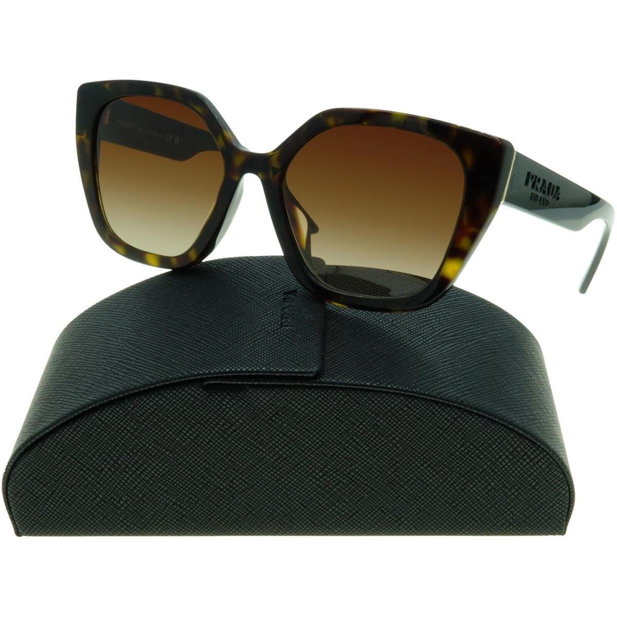 Prada Cateye Sunglasses PR 24XS PR24XS 2AU6S1 Havana/black Temples Women`s