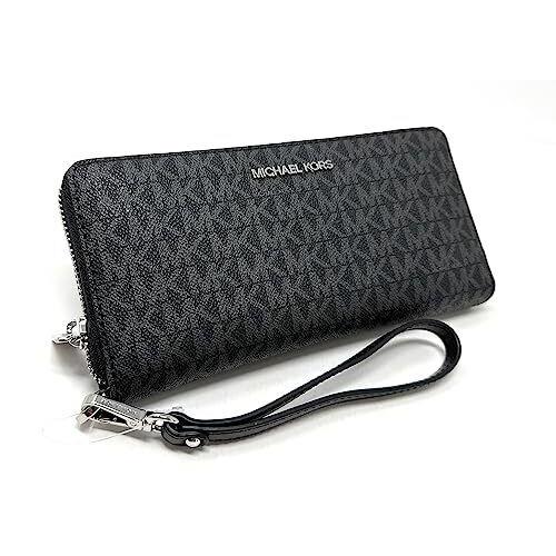 Michael Kors Jet Set Travel Continental Wallet Wristlet Black