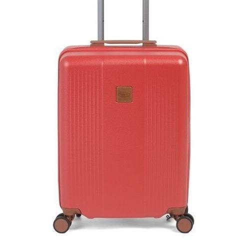 Brics 21in Red Striped Hardcase Tsa Lock 8 Wheel Carry-on Spinner