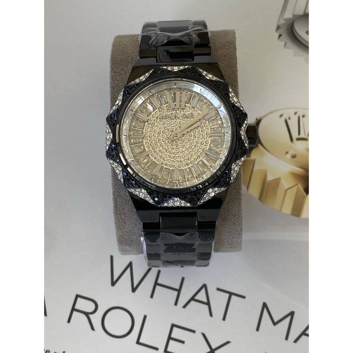 Michael Kors Raquel Pave Black Oversized Crystal Watch MK4692