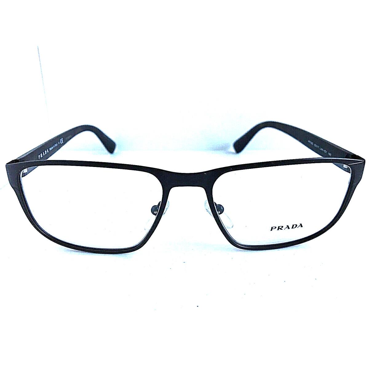 Prada Vpr 5S6 HAL-1O1 55mm Black Men`s Eyeglasses Frame 8